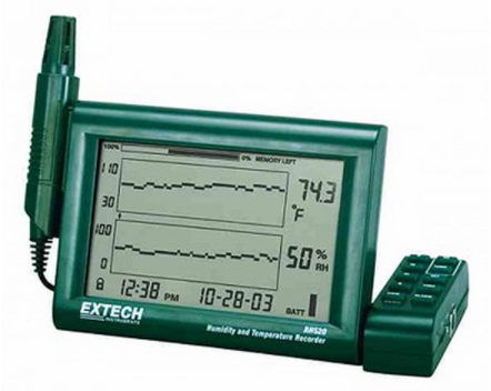 Регистратор температуры и влажности с функцией графического отображения показаний EXTECH RH520A Термоконтроллеры