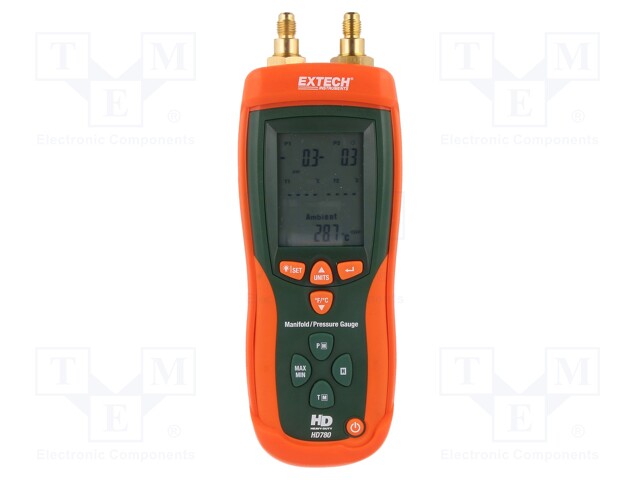 Манометр с функцией термометра для работы в тяжелых условиях EXTECH HD780 Термометры
