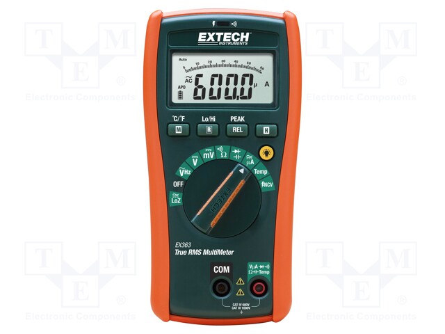 Мультиметр промышленный с бесконтактным индикатором напряжения EXTECH EX363 Мультиметры